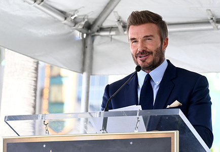 Soccer Player David Beckham speaks during his Hollywood Walk of Fame Star Ceremon in Hollywood, California, USA - 12 June 2026