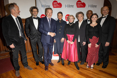 John Benjamin Hickey, Luke Kirby, Alec Baldwin, Nicole Ari Parker, J. Smith-Cameron, Charles Busch, Ella Stiller and Scott Wittman attend a reading of "All About Eve" to benefit Center At West Park and the preservation of the landmark West Park Presbyterian Church.