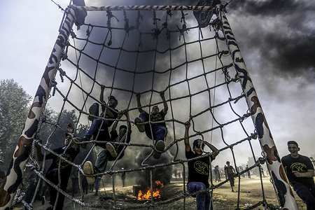 Young Palestinians attend a military summer camp training organized by the Islamic Jihad Movement, in Gaza City.Military summer camps in Gaza began today to train youths how to defend themselves and their homeland also, as a message of strength to Israel to prepare a strong Palestinian generation that can in the future liberate Jerusalem and the Palestinian territories.