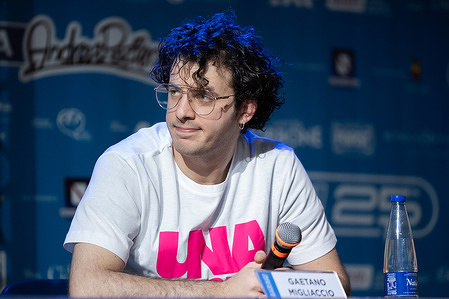 Gaetano Migliaccio attends the COMICON 2025 the tv series. COMICON 2025 is the 25th edition of the COMICON, International Pop Culture Festival, held in Naples, Italy, from May 1 to 4, 2025. Recognized as one of Europe's premier pop culture events, it encompasses a wide array of attractions, including comics, video games, TV series, cinema, cosplay, music, and art exhibitions. This milestone edition features a global lineup of esteemed creators, such as Shin’ichi Sakamoto, Yuji Horii, Dave McKean, and Altan, who will receive a Lifetime Achievement Award. The festival also emphasizes Naples' cultural heritage through initiatives like "Drawing the City's Heritage," where artists depict the city's essence through illustrations. With over 150,000 attendees expected, COMICON 2025 stands as a vibrant celebration of creativity and pop culture.