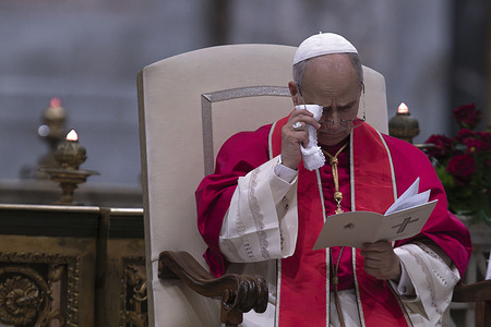 Pope Leo XIV presides over a Commemoration of the Martyrs and Witnesses of the Faith of the 21st century together with the representatives of other churches and Christian communions at the Basilica of St. Paul Outside the Walls in Rome.