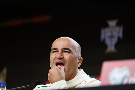 Press conference by the Portuguese national team coach, Roberto Martinez, the day before the World Cup qualifier Portugal Vs Armenia at Estádio do Dragão.