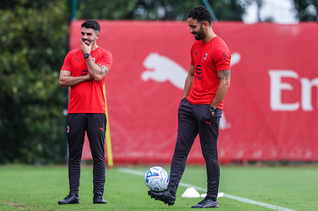 Ruben Amorim Head Coach of AC Milan looks on during the Training Session AC Milan 2026/27 at Milanello.
