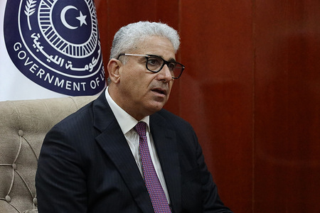 The Prime Minister-designate of the House of Representatives (HoR), Fathi Bashagha, is seen in the seat of his administration in the central city of Sirte. There is still no legitimate government in Tripoli after elections in 2021. Two competing political factions have staked their claim to rule, a rivalry that hascreated instability in Libya. Since June, the government led by Abdulhamid Dbeibah has been recognized by the Libyan Political Dialogue Forum (LPDF). However, the pro-Haftar faction led by Prime Minister-designate of the House of Representatives (HoR), Fathi Bashagha, claims that Dbeibah's government is no longer legitimate.