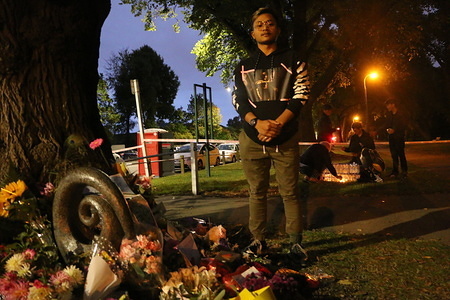 The very brave Kevin Huisena, who had returned for the candlelight vigil, only after fleeing the Deans Rd mosque when the shooting began. One of his friends who he attended the mosque with is still missing and presumed to be still in the mosque deceased.
Around 49 people has been reportedly killed in the Christchurch mosques terrorist attack shooting targeting the Masjid Al Noor Mosque and the Linwood Mosque.