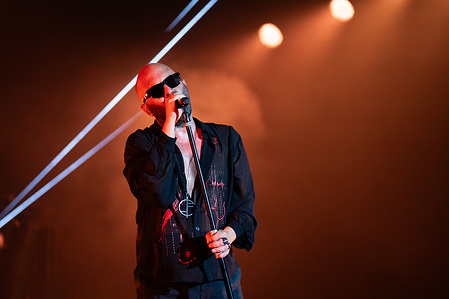 Giuliano Sangiorgi (Negramaro) performs live at Reggia di Caserta during the Una storia ancora semplice live 2026.