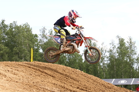Timur Silin (8) during The 4th stage of the Russian RGP MX Championship and the 1st stage of the Russian Motocross Championship in 2026 in the Leningrad region, Russia at the Igora Drive Circuit.