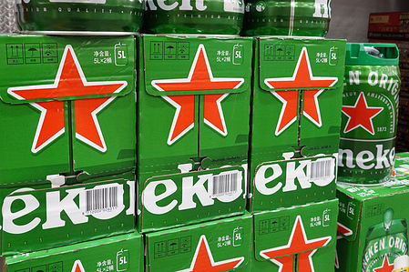 Heineken beer at Sam's Club supermarket in Changzhou.