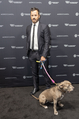 Justin Theroux and Kuma Theroux attend The Humane Society's To The Rescue! Gala at Cipriani 42nd Street in New York City.