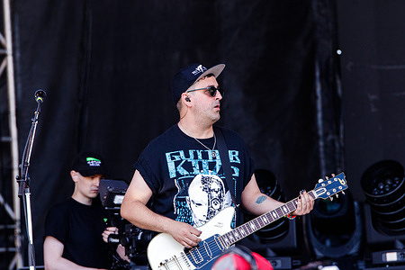 James Alexander (bass guitar) from Alberta based band, Chilio performs at Rockin' Thunder in Edmonton and winning a spot on the main stage in Battle of the Bands. Calgary Based Rock Band, Chilio won the Battle of the Bands which included a spot on the Main Stage at Rockin' Thunder Edmonton opening for Creed on Day 2 of the Festival