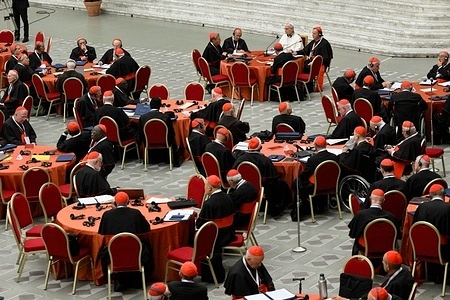 Pope Leo XIV attends the Extraordinary Consistory, a two-day gathering of the world's cardinals in Vatican.