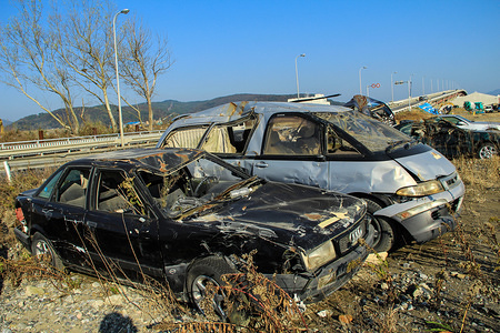 Ishinomaki and Sendai City after the deadly 2011 Tsunami in Japan that killed nearly 15,000 people.