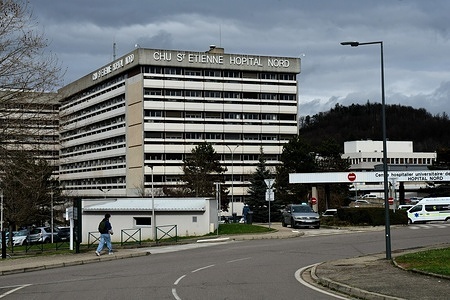 The Saint-Etienne University Hospital seen.