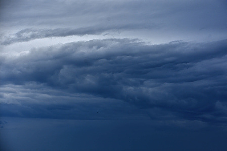 Rain clouds over Marseille.