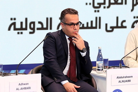 Adhwan Al-Ahmari, Chairman, Saudi Journalists Association (SJA) during the Russia and the Arab World: New Decision-Making Centres in the Global Arena session of the XXVIII St. Petersburg International Economic Forum at the Expoforum Convention and Exhibition Center.