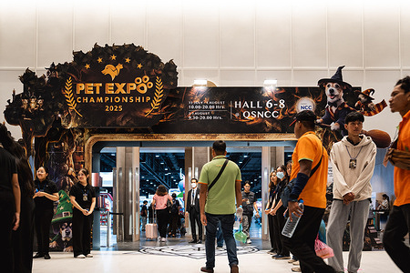 Visitors arrive on opening day at the Pet Expo Championship 2025, held at Queen Sirikit National Convention Center. The Pet Expo Championship 2025 opened on 31 July 2025 at Queen Sirikit National Convention Center under the theme “The Magical Land of Friendship.” Running until 3 August, the event features pet sports, grooming contests, exotic animals, and a wide range of pet products. Key attractions include a rabbit zone, cat activity area, and a python vs. boa contest.