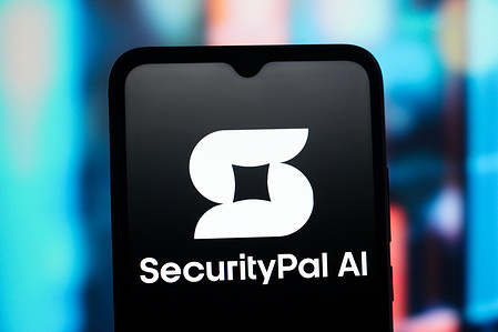In this photo illustration, the SecurityPal AI (Security Pal) logo is seen displayed on a smartphone screen.