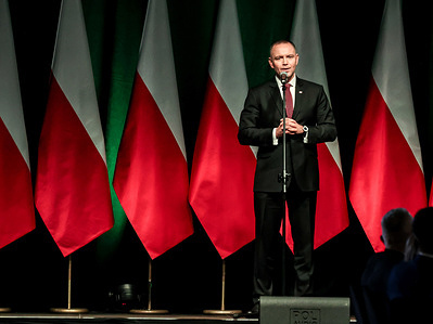 The President of the Republic of Poland, Karol Nawrocki speaks during the St. Barbara's Academy at the Staszic-Wujek Coal Mine (Museum of Zinc Metallurgy). Barbara's Day (Barbórka), also known as Miner’s Day, is one of the most traditional regional holidays in Poland, celebrated on December 4. It dates back to the Middle Ages and holds special significance in mining regions such as Silesia. On this day, miners wear ceremonial uniforms with plumed hats and take part in church services, parades, and formal gatherings that honor the pride and tradition of their demanding profession.