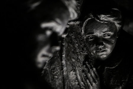 A sculpture group dedicated to the Peaceful inhabitants of the USSR — victims of the Nazi genocide during the Great Patriotic War. On April 19, Russia celebrates for the first time the Day of Remembrance of the Genocide of the Soviet People during the Great Patriotic War. The memorable date is set by a federal law signed by Russian President Vladimir Putin. One of the central sites dedicated to this date is the memorial complex in the village of Zaitsevo, Gatchina district, Leningrad region. The monument was erected in memory of the peaceful citizens of the USSR who became victims of the Nazi policy of genocide in the period 1941-1945.