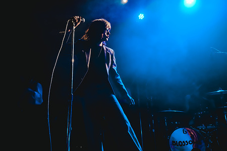 Tom Ogden of Blossoms performs live during the European Tour 2026 at Santeria Toscana 31 in Milan.