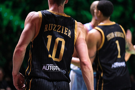 Michele Ruzzier of Pallacanestro Trieste during the Quarter Final match between EA7 Emporio Armani Milano and Pallacanestro Trieste at the Frecciarossa Final Eight 2026, held at Inalpi Arena in Turin, Italy. EA7 Emporio Armani Milano wins against Pallacanestro Trieste with a score 94-86.