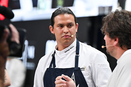 Chef Santiago M. Moctezuma attends the 31 edition of the Mergers Congress 2026 international gastronomic congress in Madrid.