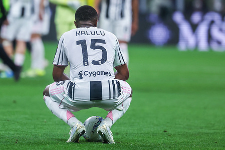 Pierre Kalulu of Juventus FC seen at the end of the match during Serie A 2025/26 football match between AC Milan and Juventus FC at San Siro Stadium. Final score; Milan 0:0 Juventus