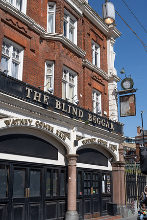 Blind Beggar pub on Whitechapel Road also known as one of the most notorious pubs and is famous for its connections to East End gangsters "The Kray".