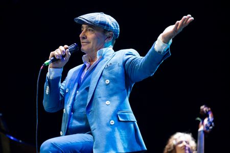 The singer Antonio Mellado, known as Zenet seen performing during her performance festival I at the Sala Principe Pio.