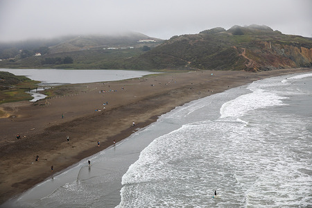 Rodeo beach, in Sausalito is pictured.