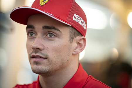 ABU DHABI, UAE, NOVEMBER 28, 2019:
Scuderia Ferrari’s Monegasque driver Charles Leclerc attends a press conference prior to the start of the Abu Dhabi Formula 1 Grand Prix weekend at the Yas Marina Circuit in Abu Dhabi.