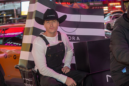 Rob Rausch makes a surprise appearance with MAC Cosmetics for Sephora launch at Sephora Times Square on March 02, 2026 in New York City.