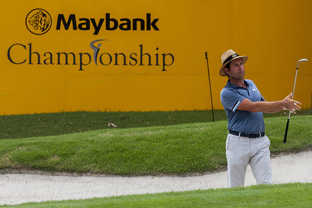Gregory Bourdy is seen on the first day of the tournament.
The Maybank Championship 2018 golf event is being hosted on 1st to 4th February at Saujana Golf & Country Club.