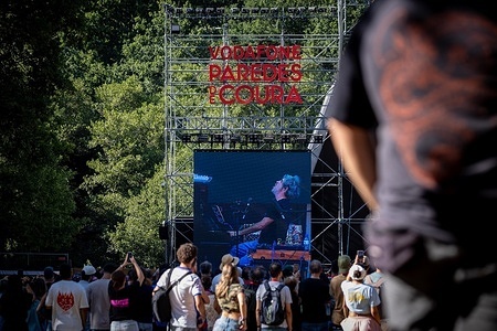 Patrick Watson, the Canadian singer‑songwriter and composer, performs live on stage during the Vodafone Paredes de Coura,