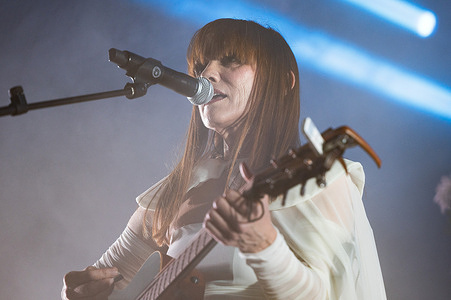 Ana Fernandez Villaverde, better known by her stage name La Bien Querida performs performs during the festival Inverfest at the Circo Price in Madrid.