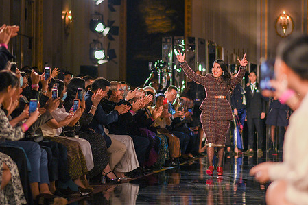 Princess of Thailand Sirivannavari Nariratana seen during the Sirivannavari Autumn / Winter 2020-2021 collection French Flair Runway show at Mandarin Oriental.
