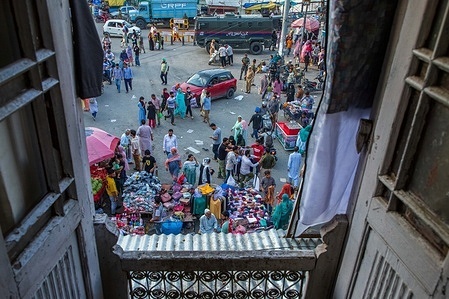 Kashmiri people seen shopping ahead of Muslim festival Eid-Al-Adha at a local market. Muslims across the world celebrate the annual festival of Eid Al Adha, or the Festival of Sacrifice, which marks the end of the Hajj pilgrimage to Mecca and in commemoration of Prophet Abraham's readiness to sacrifice his son to show obedience to God.
