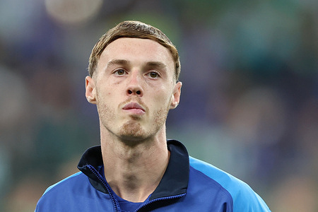 Cole Palmer of Chelsea London seen during the UEFA Conference League Final 2025 between Real Betis and Chelsea London at Wroclaw Stadium. Final score; Real Betis 1 : 4 Chelsea London.