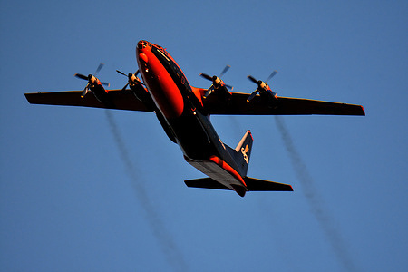 A Cavok Air plane arrives at Marseille Provence Airport, France.
