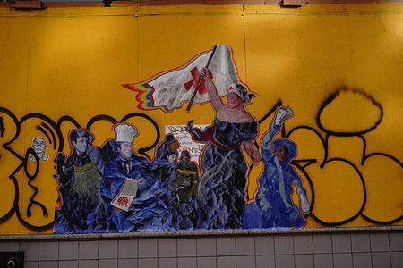 Graffiti thanking essential workers during the coronavirus pandemic.
COVID-19 has spread to most countries around the world, claiming over 308,000 lives with over 4.6 million infections reported.