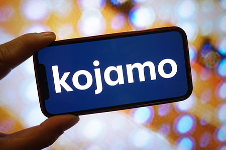 In this photo illustration, a Kojamo company logo is seen displayed on a smartphone screen.