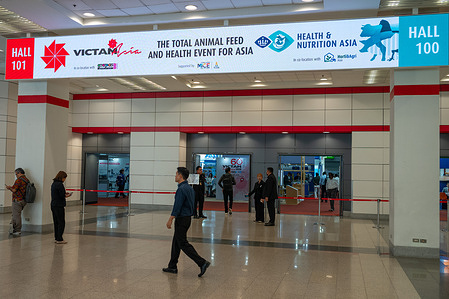 The entrance of Horti & Agri Asia 2026. The exhibition is co-located with two agricultural exhibitions - VIV Health & Nutrition Asia and VICTAM Asia. The three exhibitions are held from March 11th to 13th in Bangkok International Trade & Exhibition Centre (BITEC) and serve as the region’s primary trade platform for modern agriculture, spanning the entire value chain from seed to processing.