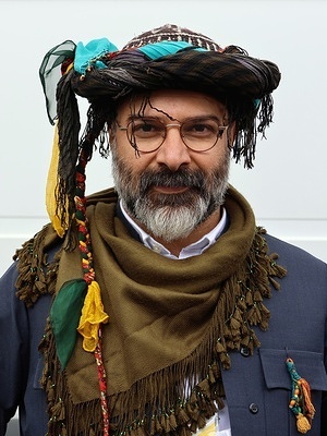 Famous Kurdish musician Serko Kaniwar, seen during the festival. Kurds celebrated Newroz, the New Year festival, with a large festival in Newroz Square.