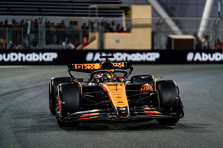 McLaren F1 Team's Australian driver Oscar Piastri during the Formula One Abu Dhabi Grand Prix race at the Yas Marina Circuit.