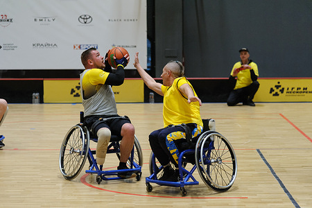 Ukrainian athletes compete at the Indoor Wheelchair Basketball competition during qualifying competitions of the Invictus Games. The athletes were taking part in the biggest competition for war veterans. This year events were held in nine sporting disciplines. Based on the results of this selection, the national team of Ukraine will be formed to represent Ukraine at the Invictus Games in September in Dusseldorf, Germany.