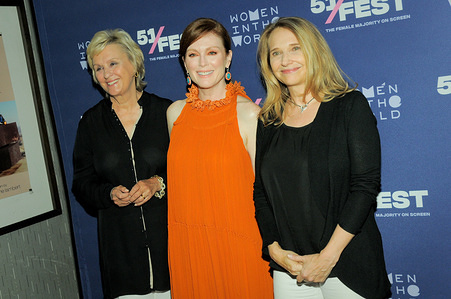 (L to R) Tina Brown, Julianne Moore and Anne Hubbell attend the 51Fest photo call in New York.
The New York Premiere of 'After The Wedding'.