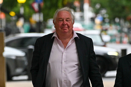 Broadcaster and political commentator Nick Ferrari arrives at BBC Broadcasting House in central London before appearing on the BBC’s Sunday morning political programme, Sunday with Laura Kuenssberg. Politicians and commentators arrive at BBC Broadcasting House in central London ahead of appearances on Sunday with Laura Kuenssberg. Guests discuss the week’s major political and current affairs stories before giving interviews to the media afterwards.
