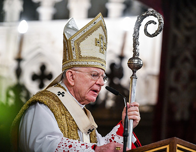 Archbishop Marek Jedraszewski of the Metropolitan of Krakow leads a midnight mass at the Wawel Cathedral. After Christmas Eve at midnight sharp at the Wawel Cathedral in Krakow, a midnight mass is held under the leadership of the Metropolitan of Krakow.