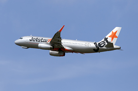 A Jetstar Asia Airways Airbus 320 takes off from Denpasar Bali Ngurah Rai airport. Jetstar Asia will cease all operations on July 31 2025. After an extensive analysis of Jetstar Asia rising costs, the shareholders of the airline made the decision to progressively reduce the airline’s schedule before permanently ceasing operations.