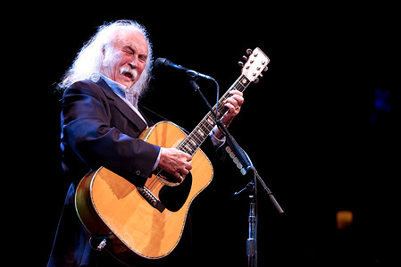 David Crosby performs live on stage at Danforth music hall in Toronto.